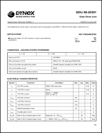 GDU90-20301 datasheet: Gate drive unit GDU90-20301