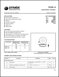 TA32914Q datasheet: 1400V asymmetric thyristor TA32914Q