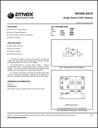 GP400LSS18 datasheet: 1800V single switch IGBT module GP400LSS18