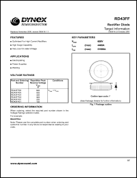 RD43FF02 datasheet: 200V rectifier diode RD43FF02