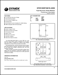 DFM1200FXM18-A000 datasheet: 1800V fast recovery diode module DFM1200FXM18-A000