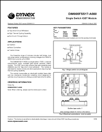 DIM800FSS17-A000 datasheet: 1700V IGBT chopper module DIM800FSS17-A000