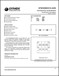 DFM300MXS18-A000 datasheet: 1800V fast recovery diode module DFM300MXS18-A000