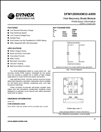 DFM1200NXM33-A000 datasheet: 3300V fast recovery diode module DFM1200NXM33-A000