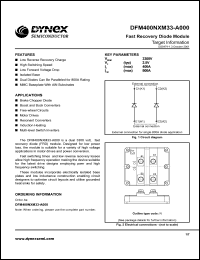 DFM400NXM33-A000 datasheet: 3300V fast recovery diode module DFM400NXM33-A000