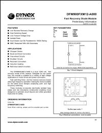 DFM900FXM12-A000 datasheet: 1200V fast recovery diode module DFM900FXM12-A000
