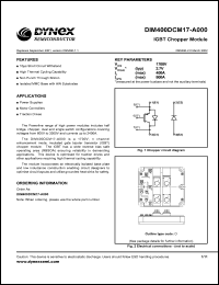 DIM400DCM17-A000 datasheet: 1700V single switch IGBT mudule DIM400DCM17-A000