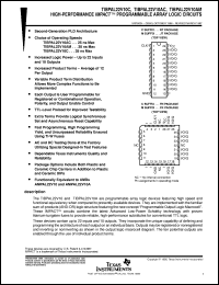 TIBPAL22V10ACNT datasheet:  HIGH-PERFORMANCE IMPACT(TM) PROGRAMMABLE ARRAY LOGIC CIRCUITS TIBPAL22V10ACNT