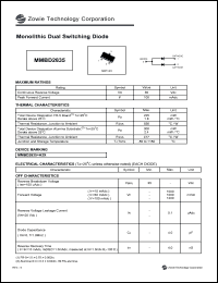 MMBD2835 datasheet: 35 V,  100mA monolithic dual switching diode MMBD2835