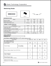 MMBD6050 datasheet: 70 V,    switching diode MMBD6050