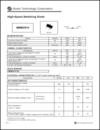 MMBD914 datasheet: 100 V, high-speed  switching diode MMBD914