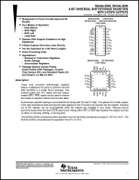 SN54ALS299J datasheet:  8-BIT UNIVERSAL SHIFT/STORAGE REGISTERS WITH 3-STATE OUTPUTS SN54ALS299J