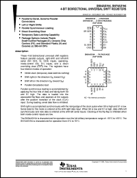 SN54AS194J datasheet:  4-BIT BIDIRECTIONAL UNIVERSAL SHIFT REGISTERS SN54AS194J