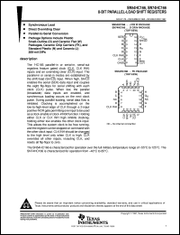 5962-9050101QEA datasheet:  PARALLEL-LOAD 8-BIT SHIFT REGISTERS 5962-9050101QEA