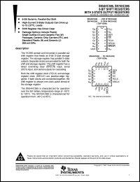 SN54HC595J datasheet:  8-BIT SHIFT REGISTERS WITH 3-STATE OUTPUT REGISTERS SN54HC595J