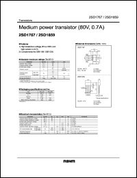 2SD1767 datasheet: 80V,0.7A medium power transistor 2SD1767