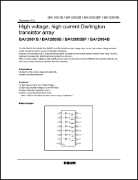 BA12003B datasheet: 90+-10V, 3A high-voltage, high current darlington transistor array BA12003B