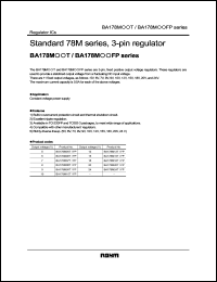 BA178M05FP datasheet: 5V regulator BA178M05FP