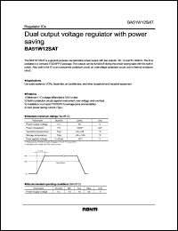 BA51W12SAT datasheet: Dual output voltage regulator with power saving BA51W12SAT