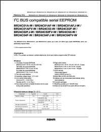 BR24C01AFV-W datasheet: Spindle motor driver IC CD-ROM/RW BR24C01AFV-W