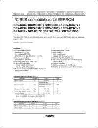 BR24C16F datasheet: I2C BUS compatible serial EEPROM BR24C16F