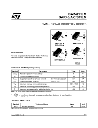 BAR43FILM datasheet: Small signal schottky diode BAR43FILM