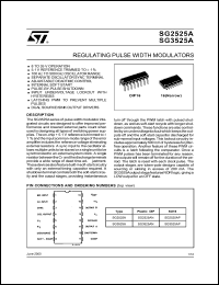 SG2525AN datasheet: Regulator pulse width modulator SG2525AN