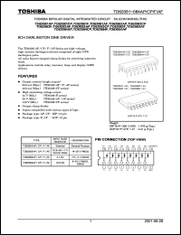 TD62081F datasheet: 8CH darlington sink driver TD62081F