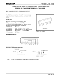 TD62555S datasheet: 4CH single driver: common emitter TD62555S