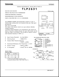 TLP2631 datasheet: GaAs ired & photo-IC TLP2631