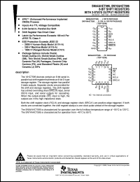 SN74AHCT595DR datasheet:  8-BIT SHIFT REGISTERS WITH 3-STATE OUTPUT REGISTERS SN74AHCT595DR