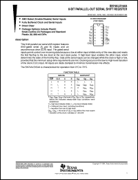 SN74ALS164ADR datasheet:  8-BIT PARALLEL-OUT SERIAL SHIFT REGISTERS SN74ALS164ADR