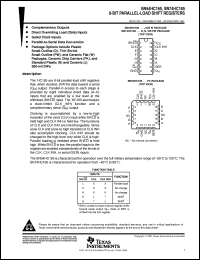 SN74HC165N datasheet:  8-BIT PARALLEL-LOAD SHIFT REGISTERS SN74HC165N