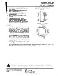 SN74HC594DW datasheet:  8-BIT SHIFT REGISTERS WITH OUTPUT REGISTERS SN74HC594DW