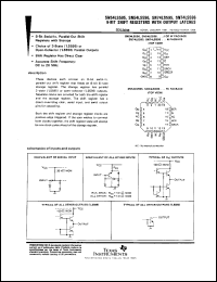 SN74LS595D datasheet:  SERIAL-IN SHIFT REGISTERS WITH OUTPUT REGISTERS SN74LS595D