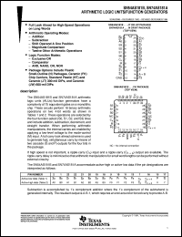 SNJ54AS181BFK datasheet:  ARITHMETIC LOGIC UNITS/FUNCTION GENERATORS SNJ54AS181BFK