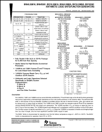 SN74S381N datasheet:  ARITHMETIC LOGIC UNIT / FUNCTION GENERATOR SN74S381N