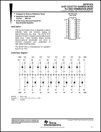 SN74F1016DW datasheet:  16-BIT SCHOTTKY BARRIER DIODE R-C BUS-TERMINATION ARRAY SN74F1016DW