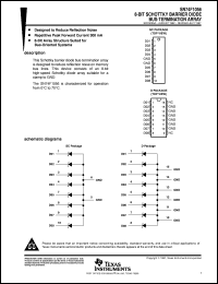 SN74F1056DR datasheet:  8-BIT SCHOTTKY BARRIER DIODE BUS-TERMINATION ARRAY SN74F1056DR