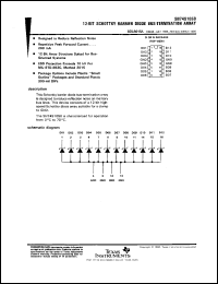 SN74S1050N datasheet:  12-BIT SCHOTTKY BARRIER DIODE BUS TERMINATION ARRAY SN74S1050N