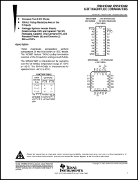 SN74HC682DW datasheet:  8-BIT MAGNITUDE COMPARATORS SN74HC682DW