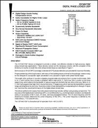 CD74ACT297M datasheet:  DIGITAL PHASE-LOCKED-LOOP CD74ACT297M