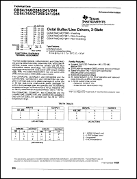 CD74AC240M datasheet:  OCTAL INVERTING BUFFER/LINE DRIVERS WITH 3-STATE OUTPUTS CD74AC240M