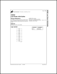 100322FMQB datasheet: Low Power 9-Bit Buffer 100322FMQB