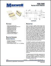 HSN-3000L datasheet: Nuclear event detector HSN-3000L