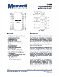 7545ARPFS datasheet: Programmable skew clock buffer (PSCB) 7545ARPFS