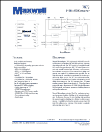 7872RPDB datasheet: 14-bit A/D converter 7872RPDB