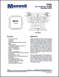 7025ERPQE35 datasheet: (8K x 16-bit) dual port RAM high-speed CMOS 7025ERPQE35