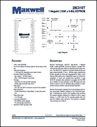 28C010TRT4DS12 datasheet: 1 megabit (128K x 8-bit) - EEPROM 28C010TRT4DS12