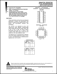 SNJ54ACT241W datasheet:  OCTAL BUFFERS/DRIVERS WITH 3-STATE OUTPUTS SNJ54ACT241W